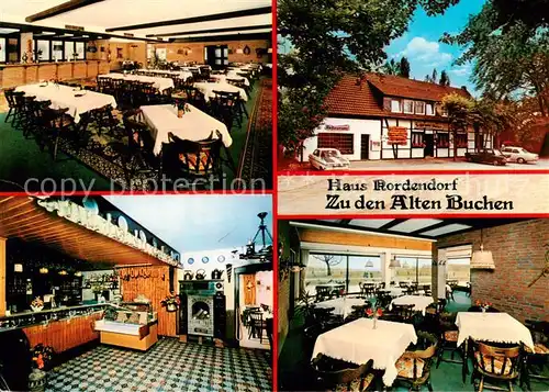 AK / Ansichtskarte 73867350 Wessendorf_Lembeck Haus Nordendorf Zu den alten Buchen Hotel Restaurant Werbung Rose-Brauerei 