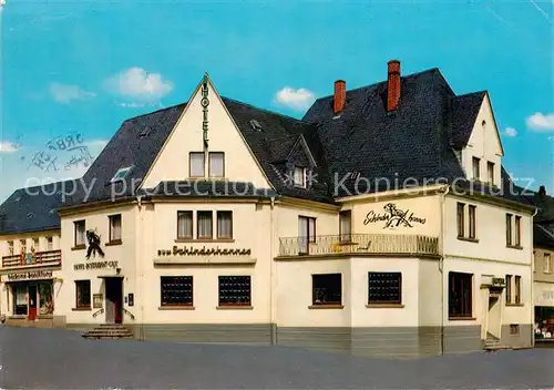 AK / Ansichtskarte 73867744 Morbach__Hunsrueck Hotel zum Schinderhannes 