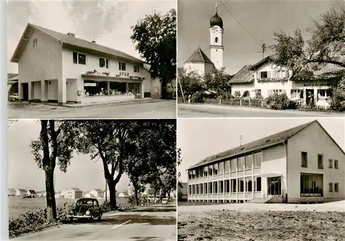 AK / Ansichtskarte 73869377 Forstinning_Bayern Teilansichten Spar-Markt Kirche Schule Landstrasse 