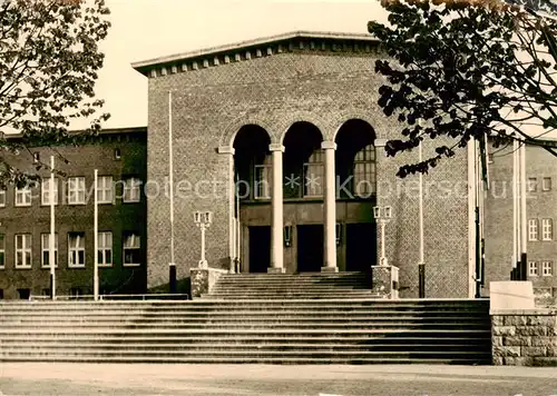 AK / Ansichtskarte 73870056 Rostock Schwimmhalle Neptun Aussenansicht 