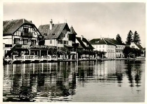 AK / Ansichtskarte  Gottlieben Restaurant Gasthof Waaghaus und Drachenburg am Untersee Gottlieben