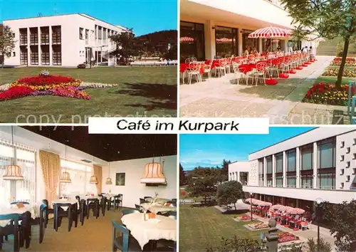 AK / Ansichtskarte 73871039 Bad_Endbach Cafe Restaurant im Kurpark Gastraeume Cafeterrasse Bad_Endbach