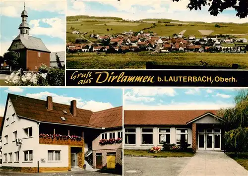 AK / Ansichtskarte 73872253 Dirlammen Panorama Kirche Gasthaus zur Krone Schule Dirlammen