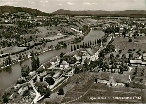 AK / Ansichtskarte  St_Katharinental_Diessenhofen_TG Fliegeraufnahme 