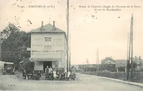 AK / Ansichtskarte  Limours_91_Essonne Route de Chartres Route de Ramboillet 