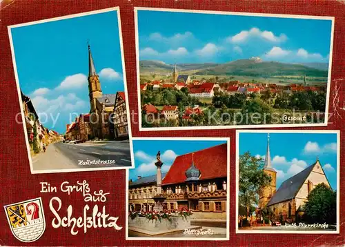 AK / Ansichtskarte 73873851 Schesslitz Hauptstrasse Panorama Dillighaus Kath Pfarrkirche Schesslitz