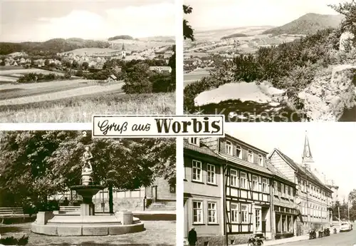 AK / Ansichtskarte 73873885 Worbis_Eichsfeld Panorama Blick vom Kanstein Krengeljaeger Ernst Thaelmann Strasse 