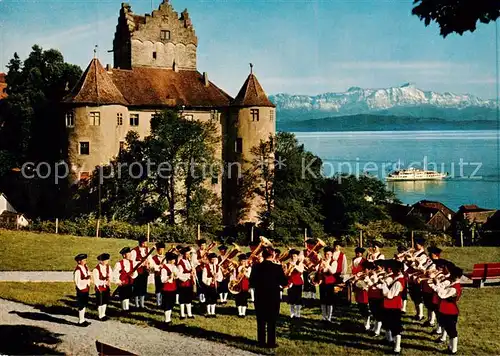 AK / Ansichtskarte 73874019 Meersburg_Bodensee Knabenmusik Meersburg Burg Meersburg Bodensee