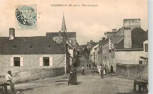 AK / Ansichtskarte  Chambellay Rue principale Chambellay