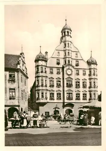 AK / Ansichtskarte 73874876 Memmingen Rathaus Memmingen