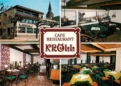 AK / Ansichtskarte 73875431 Bad_Hoenningen Cafe Restaurant Kroell Gastraeume Bad_Hoenningen