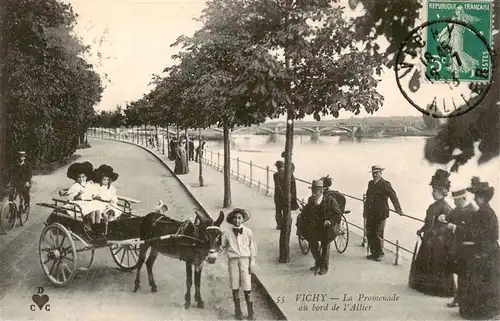 AK / Ansichtskarte  Vichy_03_Allier La Promenade au bord de l'Allier 