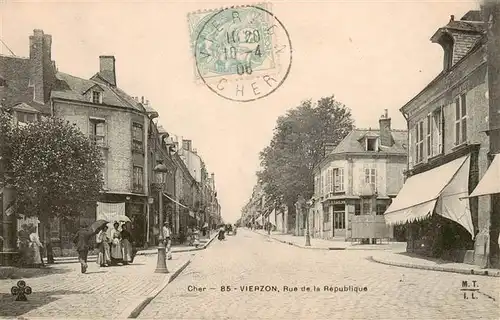 AK / Ansichtskarte  Vierzon_18_Cher Rue de la Republique 