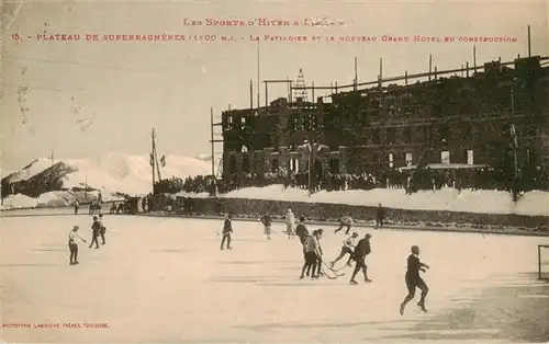 AK / Ansichtskarte  Superbagneres_31_Haute-Garonne Le Patinoire et le nouveau Grand Hotel en construction 