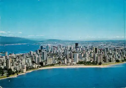 AK / Ansichtskarte 73879899 Vancouver_BC_Canada Aerial view of English Bay and Downtown Vancouver 