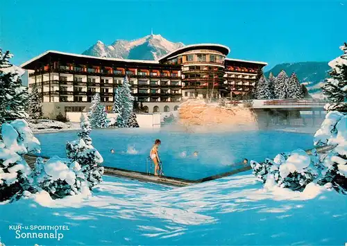 AK / Ansichtskarte 73880793 Sonthofen__Oberallgaeu Kur- und Sporthotel Sonnenalp Thermalbad 