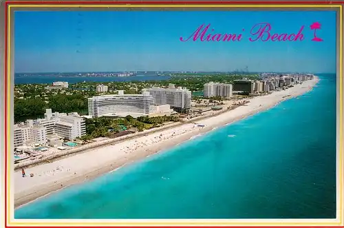 AK / Ansichtskarte 73881012 Miami_Beach Fliegeraufnahme 