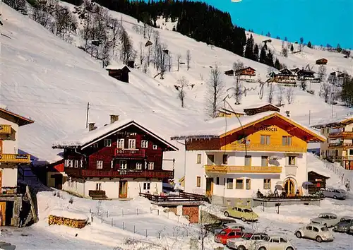 AK / Ansichtskarte 73881078 Hinterglemm_Saalbach Pension Reiterkogel und Haus Liemer Hinterglemm_Saalbach