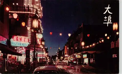 AK / Ansichtskarte 73881152 San_Francisco_California_USA Chinatown at night 