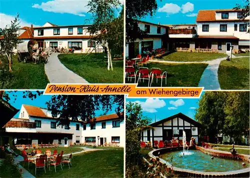 AK / Ansichtskarte 73881662 Bad_Holzhausen_Luebbecke_Preussisch_Oldendorf_NRW Pension Haus Annelie Park Brunnen 