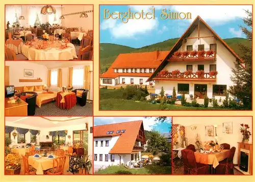 AK / Ansichtskarte 73882586 Oberschoenau_Thueringen Berghotel Simon Gastraeume Oberschoenau Thueringen