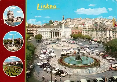 AK / Ansichtskarte 73886499 Lisboa_Lisbon_Lissabon_PT Praa de D Petro IV 