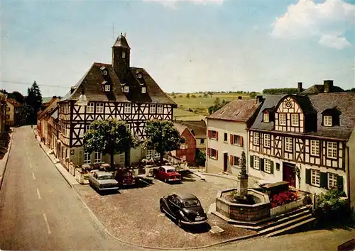 AK / Ansichtskarte 73889076 Holzappel Hotel Herrenhaus zum Baeren und Goethehaus Holzappel