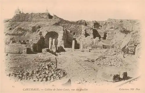 AK / Ansichtskarte 73889153 Carthago_Carthage_Karthago_Tunesie Colline de Saint Louis vue des fouilles 