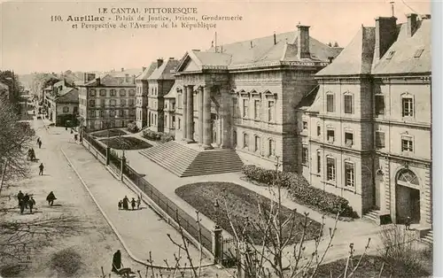 AK / Ansichtskarte  Aurillac_15 Palais de Justice Prison Gendarmerie et Perspective de lAvenue de la Republique 