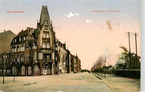 AK / Ansichtskarte  Diedenhofen_Thionville_57_Moselle Parkstrasse mit Anlagen Feldpost 