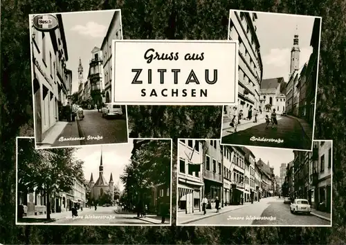 AK / Ansichtskarte 73889932 Zittau Bautzener Strasse Bruederstrasse aeussere Weberstrasse Innere Weberstrasse Zittau