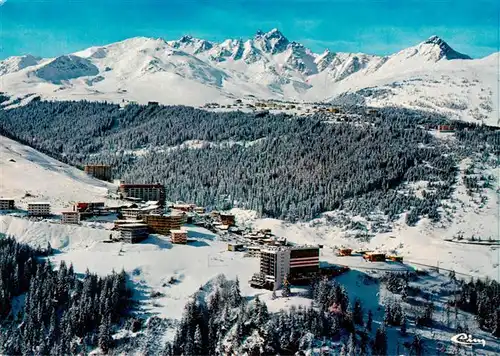 AK / Ansichtskarte  Courchevel Vue generale aerienne La Viselle et la Saulire Courchevel