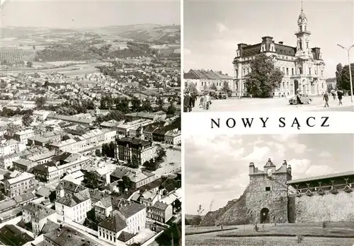 AK / Ansichtskarte 73892875 Nowy_Sacz_Neu_Sandez_PL Widok ogolny Fragment zamku baszta Kowalska 