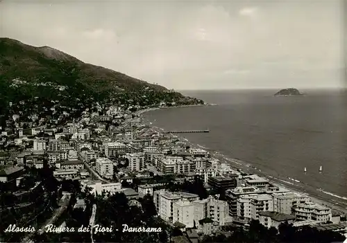 AK / Ansichtskarte 73893085 Alassio_Liguria_IT Riviera dei Fiori Panorama 