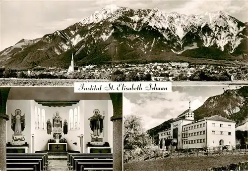 AK / Ansichtskarte 73893086 Schaan__Liechtenstein_FL Institut St Elisabeth Hauskapelle Panorama 