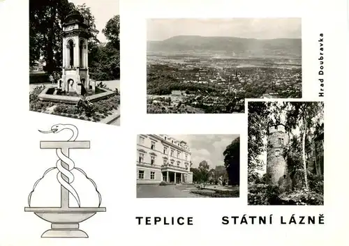 AK / Ansichtskarte 73893105 Teplice__Teplitz-Schoenau_CZ Statni Lazne Hrad Doubravka Denkmal 