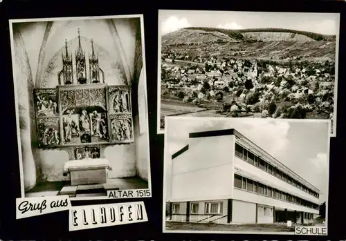 AK / Ansichtskarte 73893281 Ellhofen_Wuerttemberg Altar Panorama Schule Ellhofen Wuerttemberg