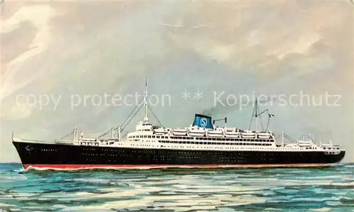 AK / Ansichtskarte 73893327 Grimaldi_Calabria_IT Dampfer U.K WEST INDIES Litho 