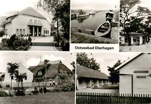 AK / Ansichtskarte 73893632 Dierhagen_Ostseebad FDGB Erholungsheim Ernst Moritz Arndt Hafen Strandweg Ortsmotiv Bungalow  Dierhagen_Ostseebad