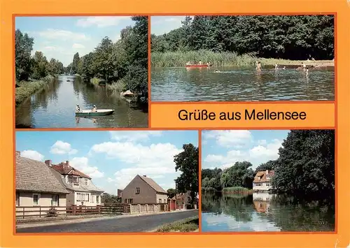 AK / Ansichtskarte 73893946 Mellensee Nottekanal mit Schleuse Strandbad Dorfstrasse Gaststaette Seeschaenke Mellensee