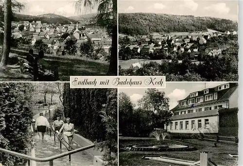 AK / Ansichtskarte 73894028 Endbach_Bad Badehaus Koch Wassertretanlage Panorama Endbach_Bad