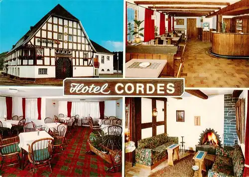 AK / Ansichtskarte 73894522 Bamenohl Hotel Cordes Gastraeume Theke Bamenohl