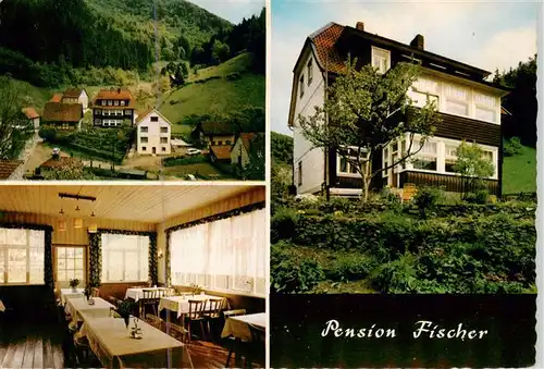 AK / Ansichtskarte 73895117 Zorge_Harz Pension Fischer Gastraum Panorama 