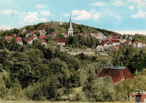 AK / Ansichtskarte 73895149 Oerlinghausen Panorama Blick zur Kirche Bergstadt Teutoburger Wald Oerlinghausen