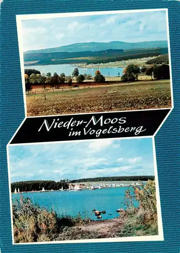 AK / Ansichtskarte 73895642 Nieder-Moos_Vogelsberg Panorama Campingplatz Partie am See 