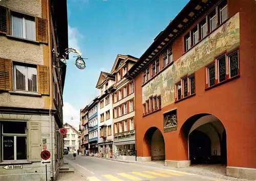 AK / Ansichtskarte  Appenzell_IR Hauptgasse mit Rathaus Appenzell IR