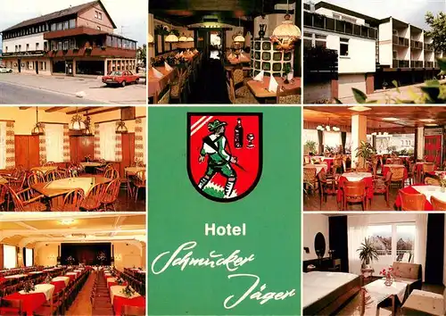 AK / Ansichtskarte 73896469 Hann._Muenden Hotel Schmucker Jaeger Gastraeume Gaestezimmer Hann. Muenden