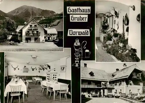 AK / Ansichtskarte 73896630 Vorwald Gasthaus Gruber Gastraum Flur Vorwald