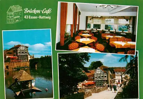 AK / Ansichtskarte 73897201 Kettwig Bruecken Cafe Schwanenteich Gastraum Kettwig