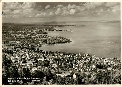 AK / Ansichtskarte  Rorschach_Bodensee_SG Fliegeraufnahme 